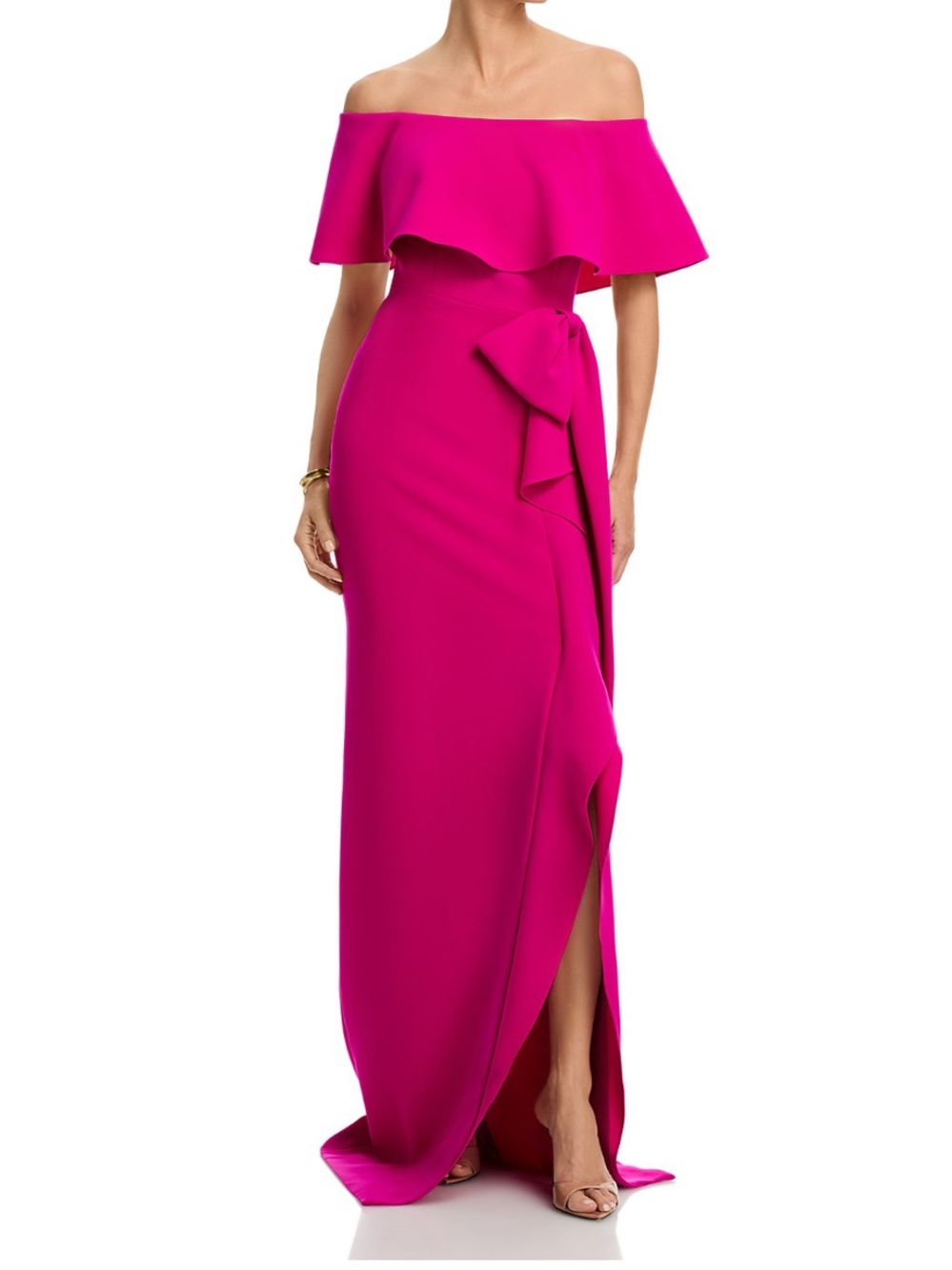 Teri Jon by Rickie Freeman
Freeman Crepe Off-the-Shoulder Gown